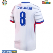 Frankreich Aurelien Tchouameni #8 Auswärtstrikot EM 2024 Kurzarm